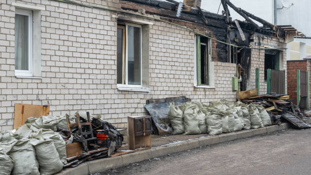 Professional Fire Damage Removal technician working in Fort Myers Beach, FL